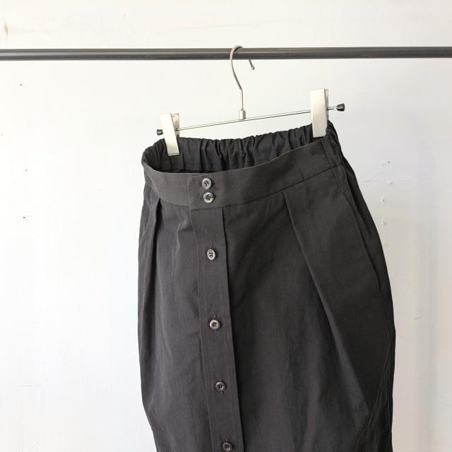 HAVERSACK 80/2高密度シャンブレー ロングシャツスカート Chambray long shirt skirt / 362502　（Dark Brown） | HAVERSACK | 13
