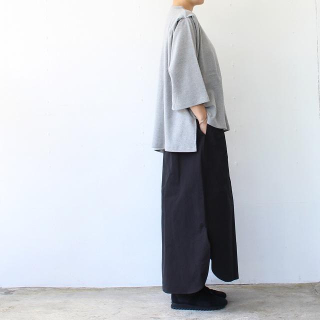 HAVERSACK 80/2高密度シャンブレー ロングシャツスカート Chambray long shirt skirt / 362502　（Dark Brown） | HAVERSACK | 03