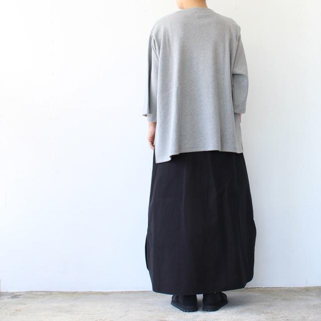 HAVERSACK 80/2高密度シャンブレー ロングシャツスカート Chambray long shirt skirt / 362502　（Dark Brown） | HAVERSACK | 04