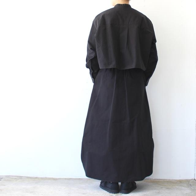 HAVERSACK 80/2高密度シャンブレー ロングシャツスカート Chambray long shirt skirt / 362502　（Dark Brown） | HAVERSACK | 08
