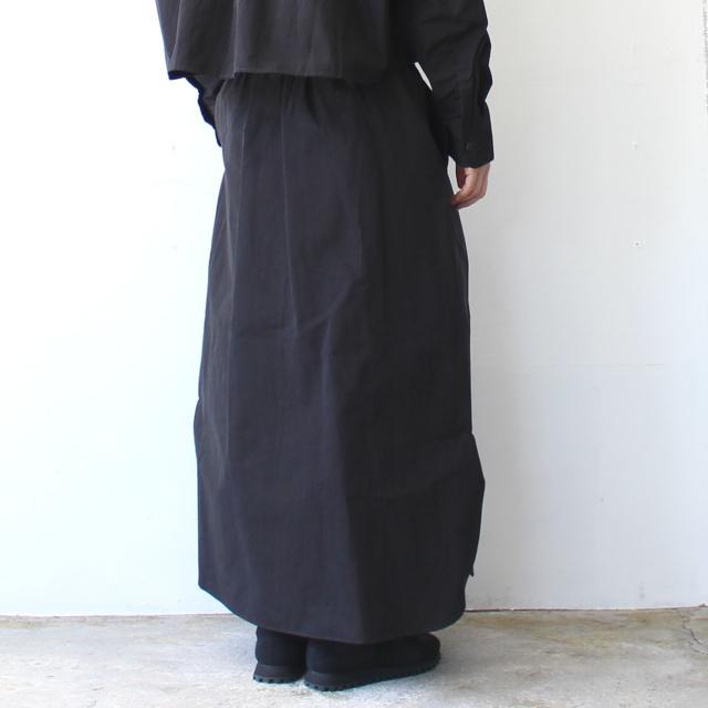 HAVERSACK 80/2高密度シャンブレー ロングシャツスカート Chambray long shirt skirt / 362502　（Dark Brown） | HAVERSACK | 12