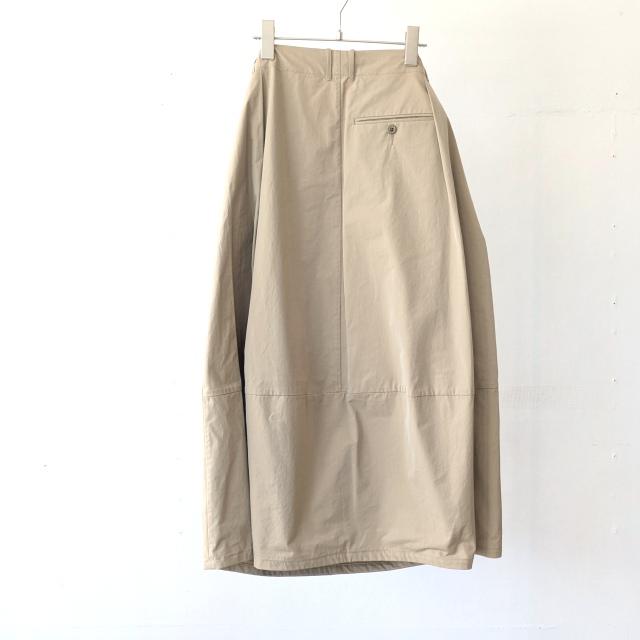 HAVERSACK 塩縮ツイルコクーンスカート Salt-Shrinking Twill Cocoon Skirt　（Beige） | HAVERSACK | 12