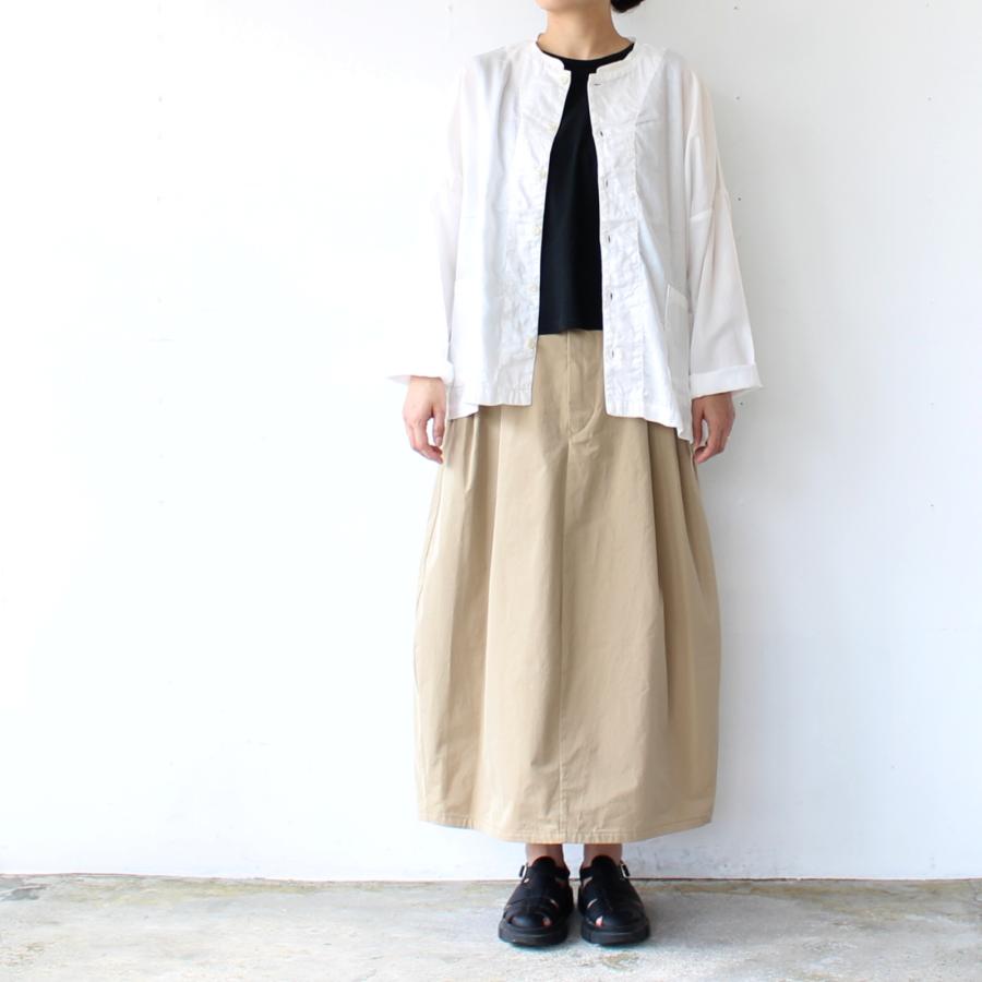 HAVERSACK 塩縮ツイルコクーンスカート Salt-Shrinking Twill Cocoon Skirt　（Beige） | HAVERSACK | 16