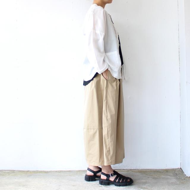 HAVERSACK 塩縮ツイルコクーンスカート Salt-Shrinking Twill Cocoon Skirt　（Beige） | HAVERSACK | 17