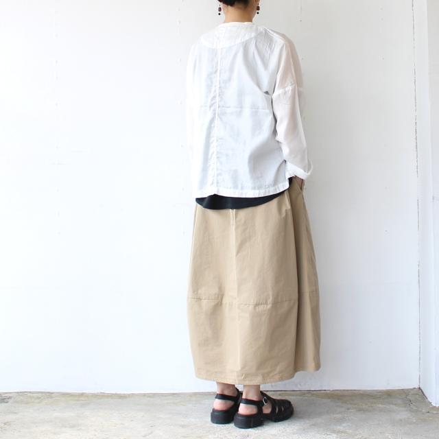 HAVERSACK 塩縮ツイルコクーンスカート Salt-Shrinking Twill Cocoon Skirt　（Beige） | HAVERSACK | 18