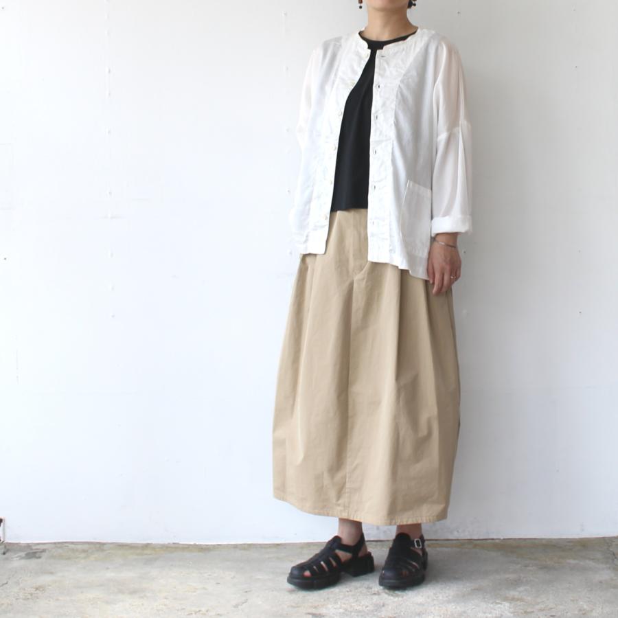 HAVERSACK 塩縮ツイルコクーンスカート Salt-Shrinking Twill Cocoon Skirt　（Beige） | HAVERSACK | 19