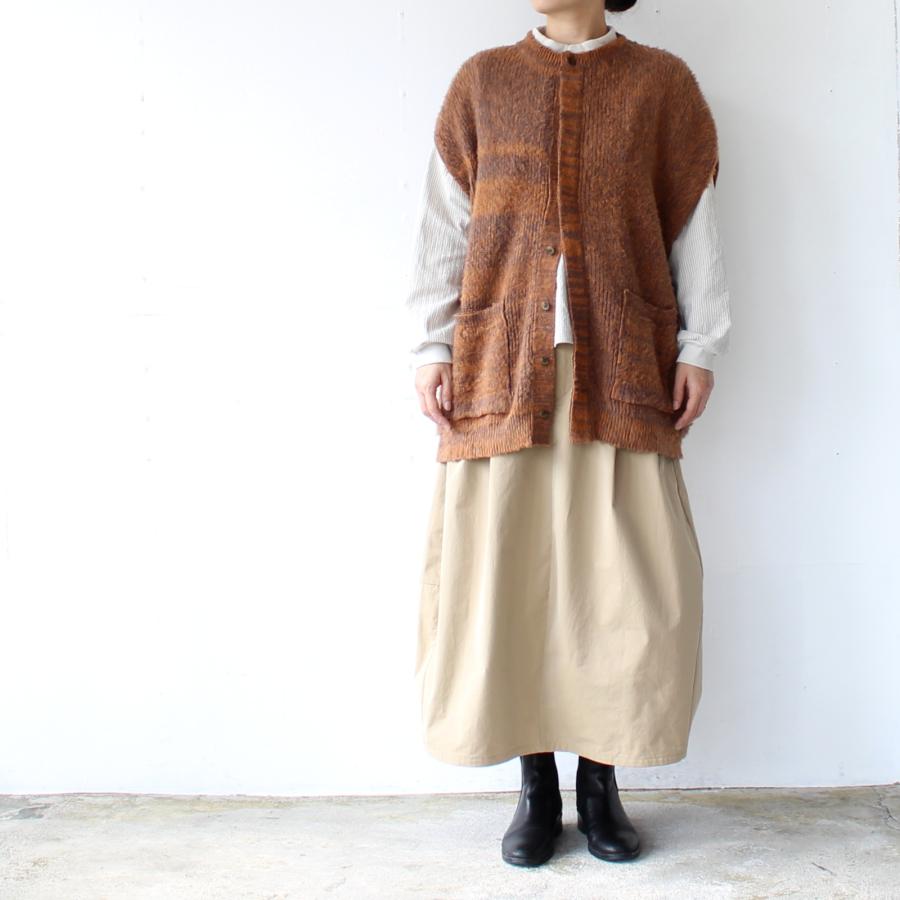 HAVERSACK 塩縮ツイルコクーンスカート Salt-Shrinking Twill Cocoon Skirt　（Beige） | HAVERSACK | 05