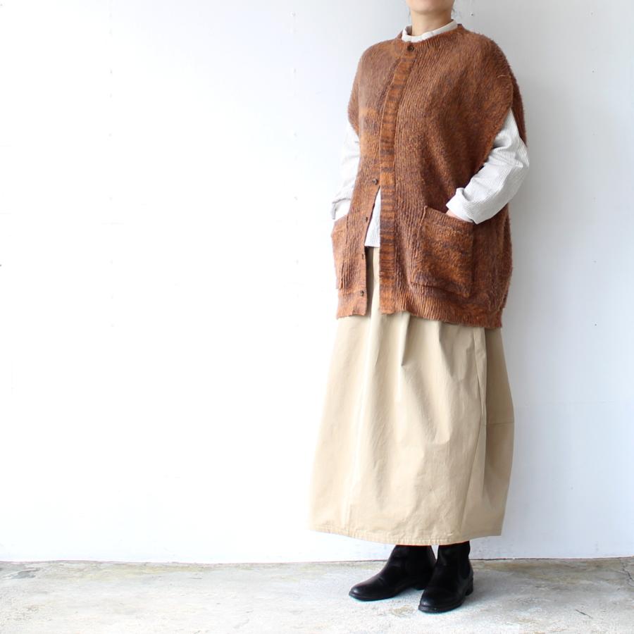 HAVERSACK 塩縮ツイルコクーンスカート Salt-Shrinking Twill Cocoon Skirt　（Beige） | HAVERSACK | 06