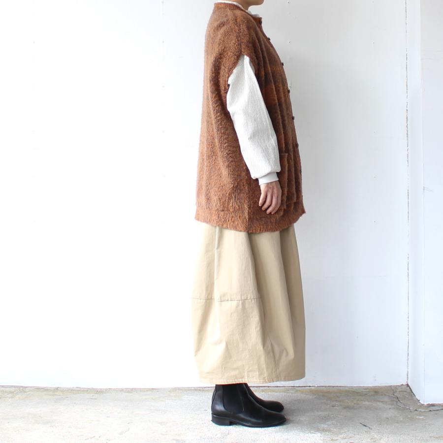 HAVERSACK 塩縮ツイルコクーンスカート Salt-Shrinking Twill Cocoon Skirt　（Beige） | HAVERSACK | 07