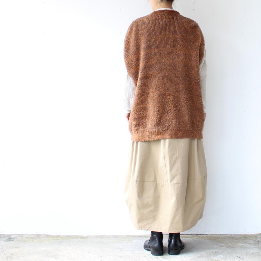 HAVERSACK 塩縮ツイルコクーンスカート Salt-Shrinking Twill Cocoon Skirt　（Beige） | HAVERSACK | 08