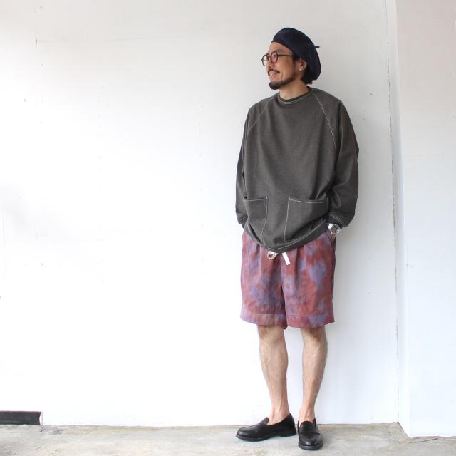 HAVERSACK プレーティング度詰め天竺ラグランプルオーバー High tension plated jersey pullover　（Top gray） | HAVERSACK | 12