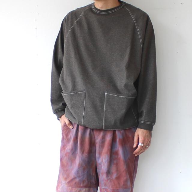 HAVERSACK プレーティング度詰め天竺ラグランプルオーバー High tension plated jersey pullover　（Top gray） | HAVERSACK | 14