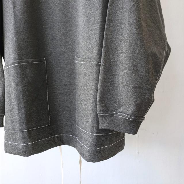 HAVERSACK プレーティング度詰め天竺ラグランプルオーバー High tension plated jersey pullover　（Top gray） | HAVERSACK | 03