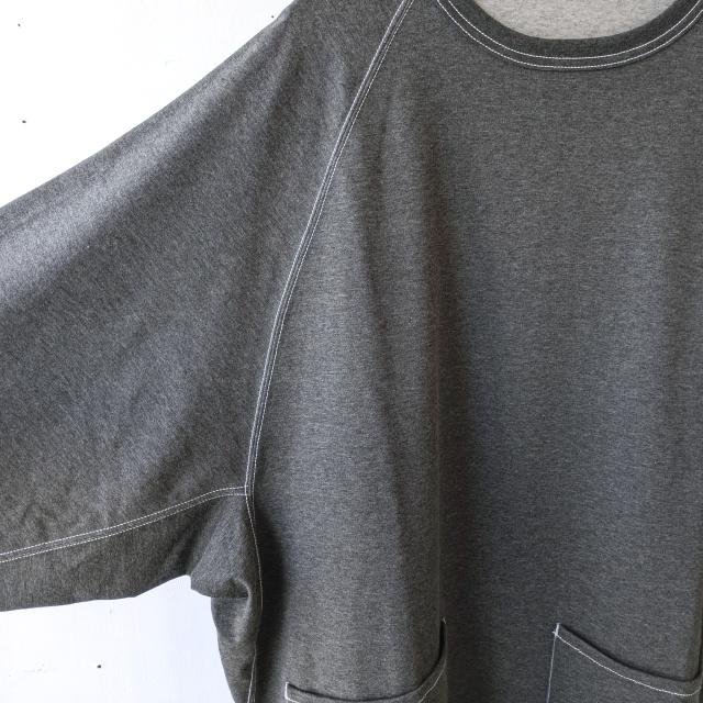 HAVERSACK プレーティング度詰め天竺ラグランプルオーバー High tension plated jersey pullover　（Top gray） | HAVERSACK | 05