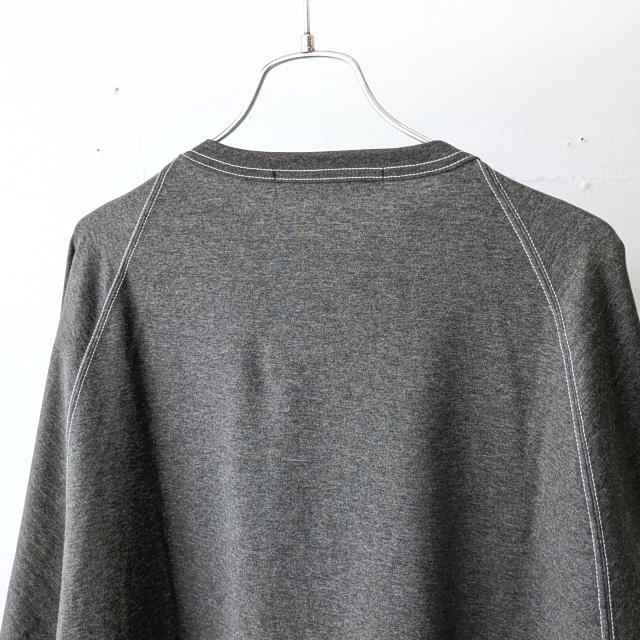 HAVERSACK プレーティング度詰め天竺ラグランプルオーバー High tension plated jersey pullover　（Top gray） | HAVERSACK | 08