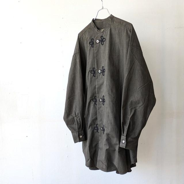 HAVERSACK 墨染ブロードルーズスリーピングシャツ Ink dyed broadcloth sleeping shirt /422520 | HAVERSACK | 12