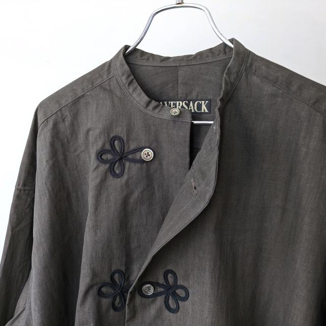 HAVERSACK 墨染ブロードルーズスリーピングシャツ Ink dyed broadcloth sleeping shirt /422520 | HAVERSACK | 15