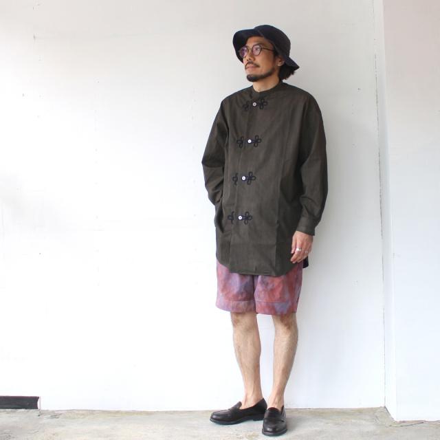 HAVERSACK 墨染ブロードルーズスリーピングシャツ Ink dyed broadcloth sleeping shirt /422520 | HAVERSACK | 02