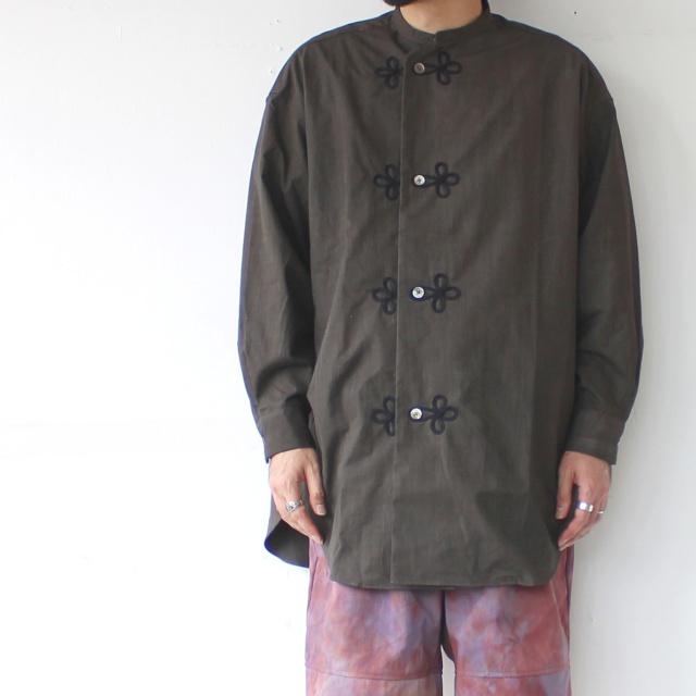 HAVERSACK 墨染ブロードルーズスリーピングシャツ Ink dyed broadcloth sleeping shirt /422520 | HAVERSACK | 01