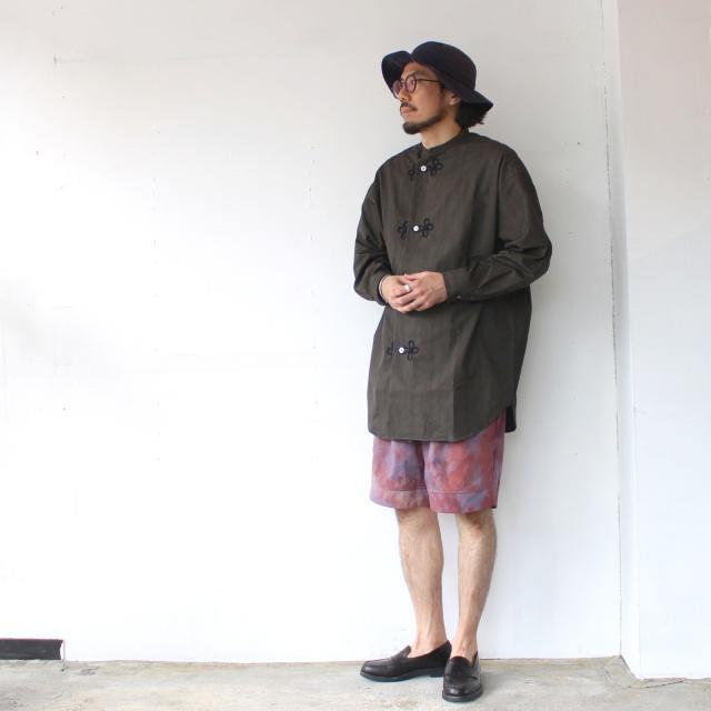 HAVERSACK 墨染ブロードルーズスリーピングシャツ Ink dyed broadcloth sleeping shirt /422520 | HAVERSACK | 06