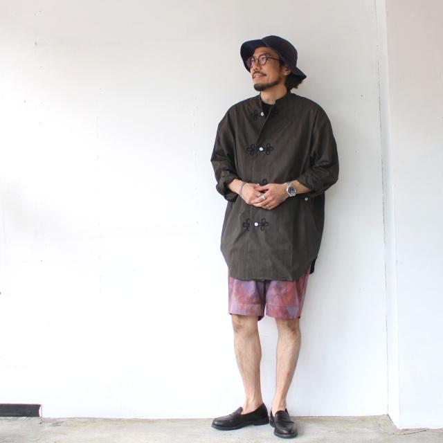 HAVERSACK 墨染ブロードルーズスリーピングシャツ Ink dyed broadcloth sleeping shirt /422520 | HAVERSACK | 09