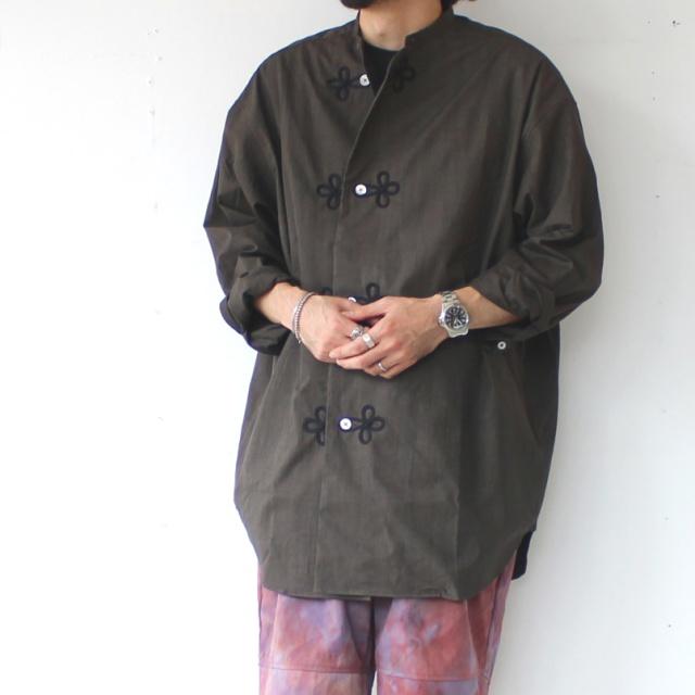 HAVERSACK 墨染ブロードルーズスリーピングシャツ Ink dyed broadcloth sleeping shirt /422520 | HAVERSACK | 07