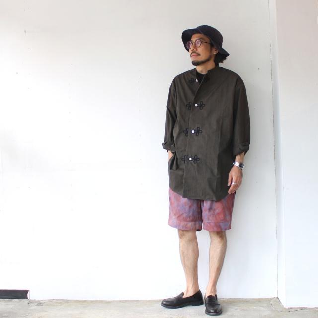 HAVERSACK 墨染ブロードルーズスリーピングシャツ Ink dyed broadcloth sleeping shirt /422520 | HAVERSACK | 08