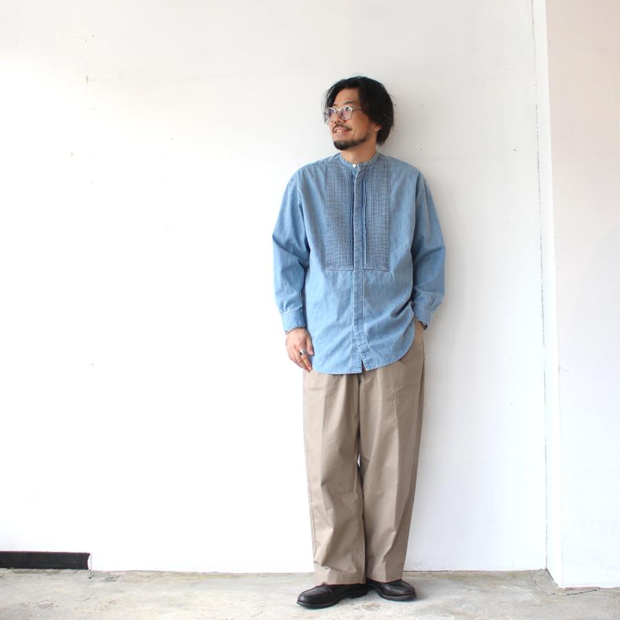 HAVERSACK デニムピンタックバンドカラーシャツ Denim Pin-tuck Band Collar Shirt / 422600 | HAVERSACK | 11