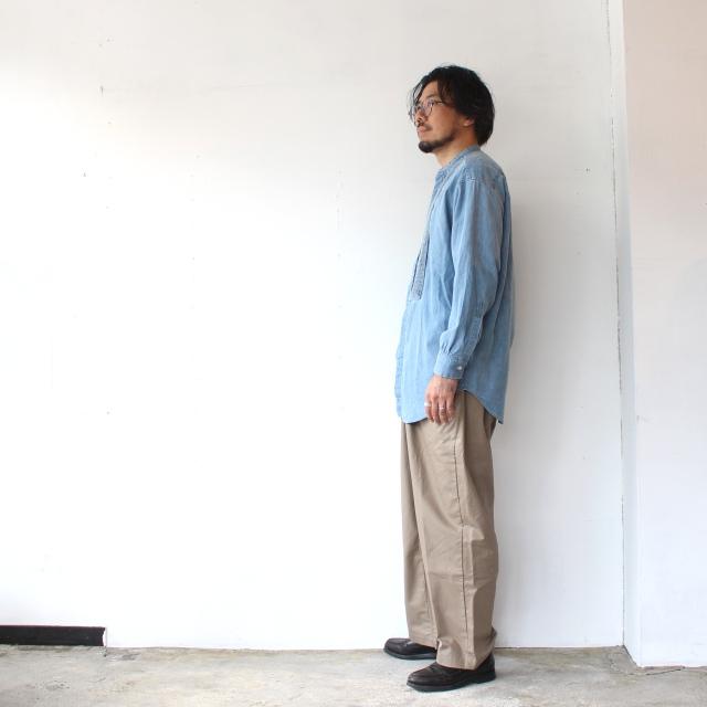 HAVERSACK デニムピンタックバンドカラーシャツ Denim Pin-tuck Band Collar Shirt / 422600 | HAVERSACK | 12