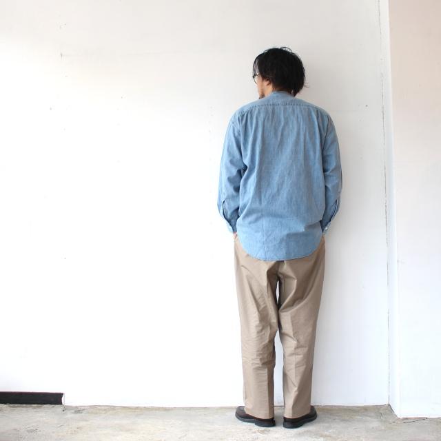 HAVERSACK デニムピンタックバンドカラーシャツ Denim Pin-tuck Band Collar Shirt / 422600 | HAVERSACK | 13