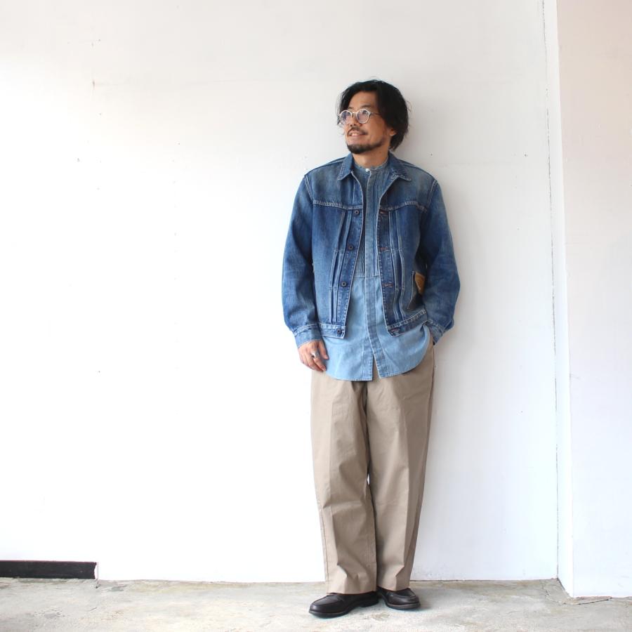 HAVERSACK デニムピンタックバンドカラーシャツ Denim Pin-tuck Band Collar Shirt / 422600 | HAVERSACK | 17