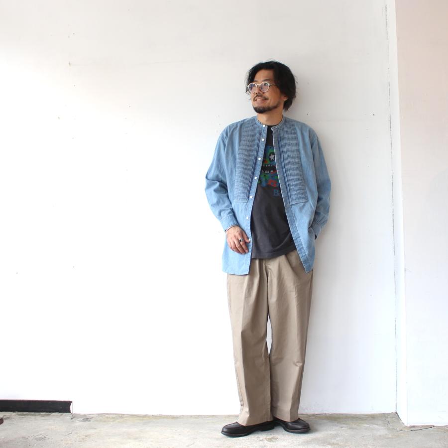 HAVERSACK デニムピンタックバンドカラーシャツ Denim Pin-tuck Band Collar Shirt / 422600 | HAVERSACK | 15
