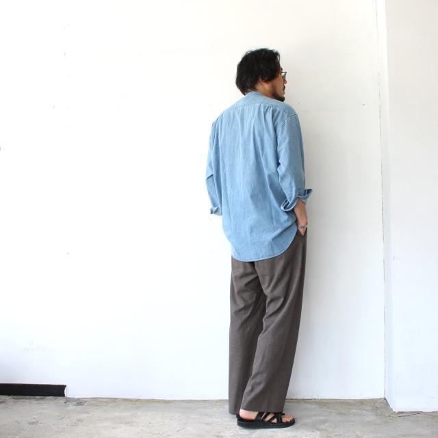 HAVERSACK デニムピンタックバンドカラーシャツ Denim Pin-tuck Band Collar Shirt / 422600 | HAVERSACK | 20