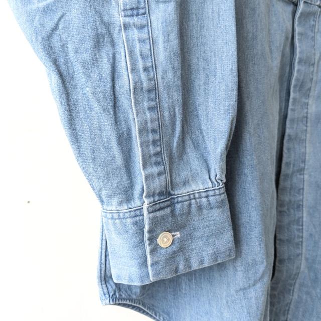 HAVERSACK デニムピンタックバンドカラーシャツ Denim Pin-tuck Band Collar Shirt / 422600 | HAVERSACK | 06