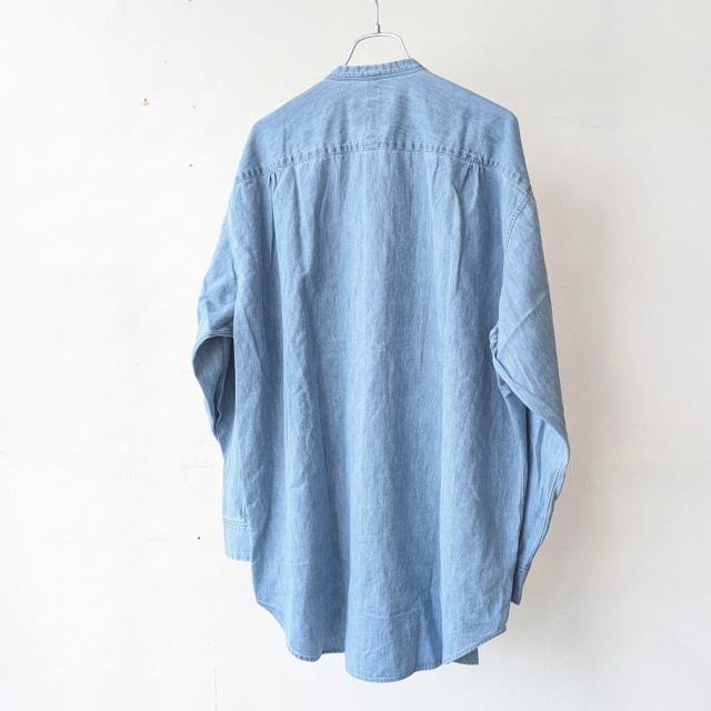 HAVERSACK デニムピンタックバンドカラーシャツ Denim Pin-tuck Band Collar Shirt / 422600 | HAVERSACK | 07