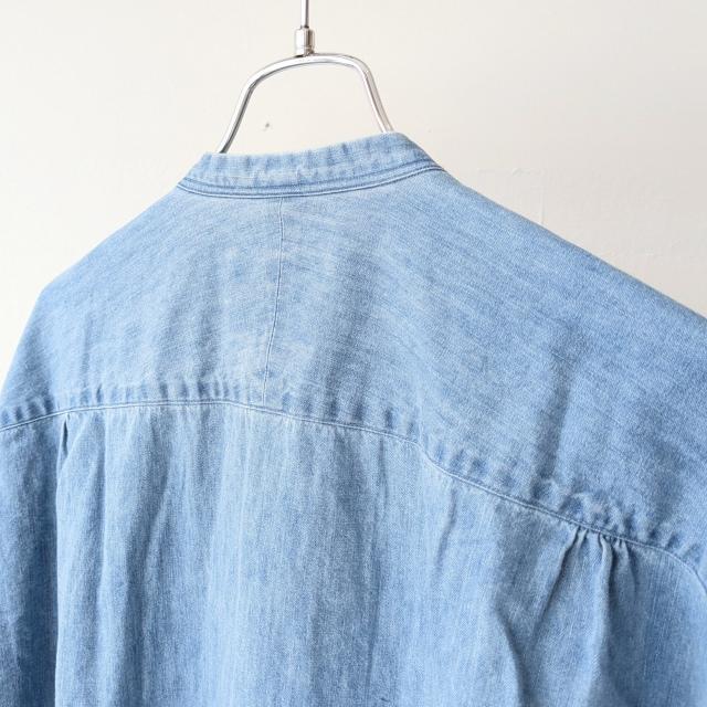 HAVERSACK デニムピンタックバンドカラーシャツ Denim Pin-tuck Band Collar Shirt / 422600 | HAVERSACK | 08
