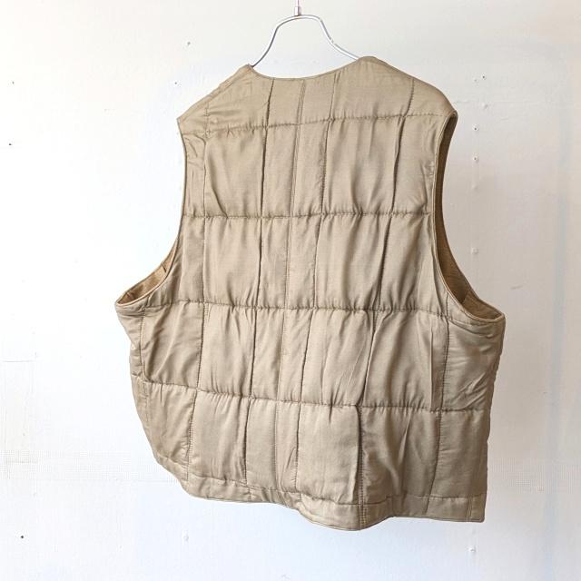 HAVERSACK コットンキャンバス×シルクキルトRVショートベスト Cotton canvas × Silk quilting RV vest / 442520　（Beige） | HAVERSACK | 11