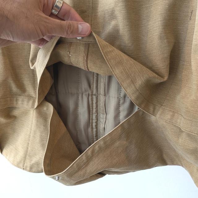 HAVERSACK コットンキャンバス×シルクキルトRVショートベスト Cotton canvas × Silk quilting RV vest / 442520　（Beige） | HAVERSACK | 06