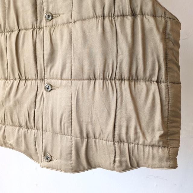 HAVERSACK コットンキャンバス×シルクキルトRVショートベスト Cotton canvas × Silk quilting RV vest / 442520　（Beige） | HAVERSACK | 10