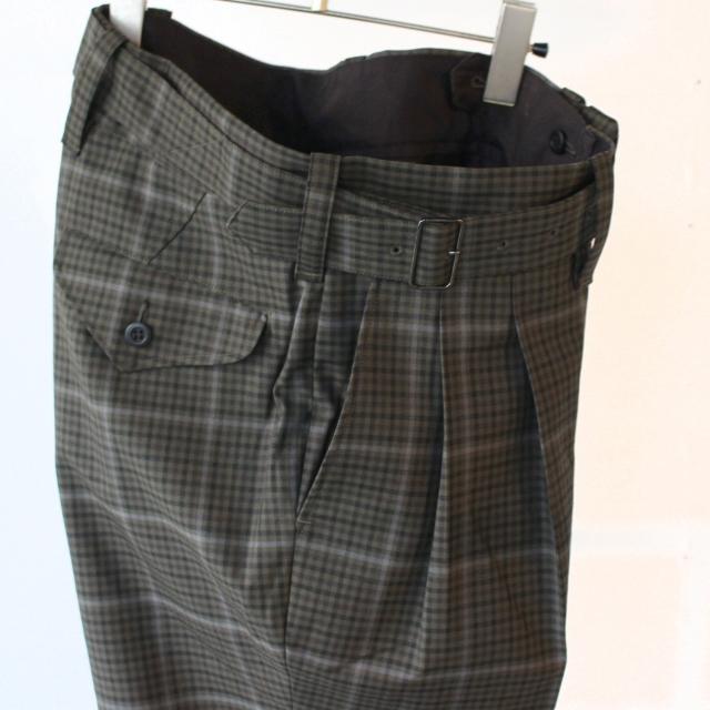 HAVERSACK チェックベルテッドトラウザー （Green check） | HAVERSACK | 09
