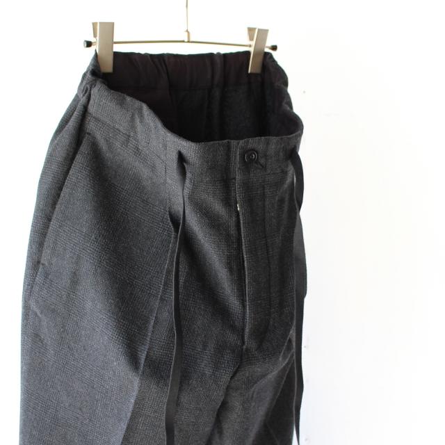 【20%OFF】HAVERSACK グレンチェックテーパードイージートラウザー 　（Charcoal） | HAVERSACK | 05