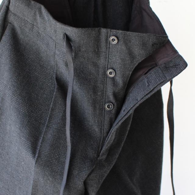 【20%OFF】HAVERSACK グレンチェックテーパードイージートラウザー 　（Charcoal） | HAVERSACK | 07