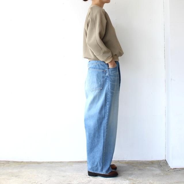 HAVERSACK 11oz-ヴィンテージウォッシュデニムワイドトラウザー 11oz-19thDENIM Vintage wash denim wide trousers / 462504　（Vintage wash） | HAVERSACK | 13