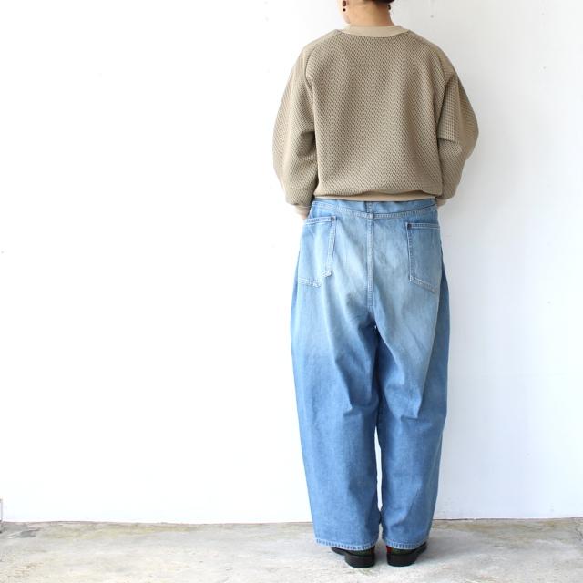 HAVERSACK 11oz-ヴィンテージウォッシュデニムワイドトラウザー 11oz-19thDENIM Vintage wash denim wide trousers / 462504　（Vintage wash） | HAVERSACK | 14