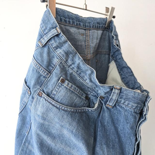 HAVERSACK 11oz-ヴィンテージウォッシュデニムワイドトラウザー 11oz-19thDENIM Vintage wash denim wide trousers / 462504　（Vintage wash） | HAVERSACK | 16