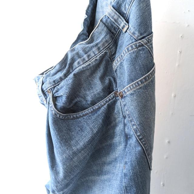 HAVERSACK 11oz-ヴィンテージウォッシュデニムワイドトラウザー 11oz-19thDENIM Vintage wash denim wide trousers / 462504　（Vintage wash） | HAVERSACK | 17