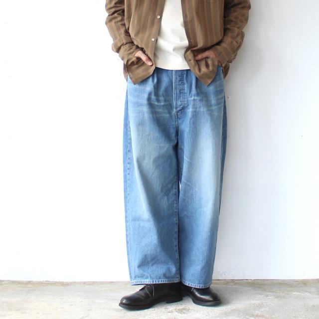 HAVERSACK 11oz-ヴィンテージウォッシュデニムワイドトラウザー 11oz-19thDENIM Vintage wash denim wide trousers / 462504　（Vintage wash） | HAVERSACK | 05