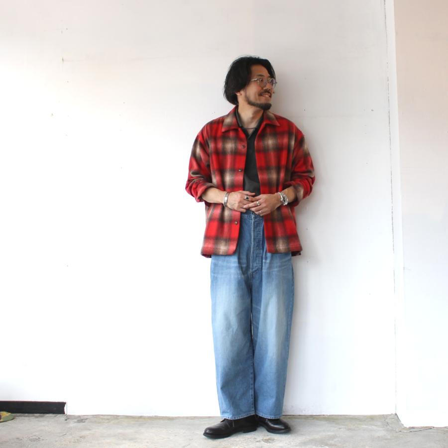 HAVERSACK 11oz-ヴィンテージウォッシュデニムワイドトラウザー 11oz-19thDENIM Vintage wash denim wide trousers / 462504　（Vintage wash） | HAVERSACK | 08