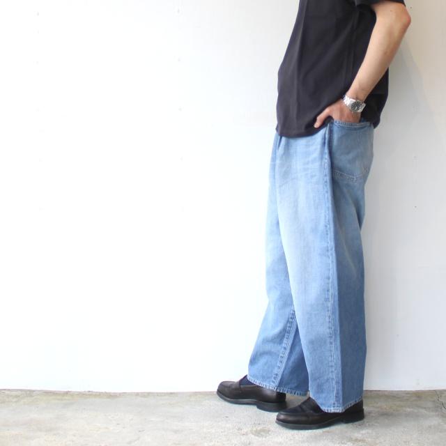 HAVERSACK 10oz-ヴィンテージウォッシュデニムワイドトラウザー 10oz-Vintage wash denim wide trousers 　（Vintage wash） | HAVERSACK | 13