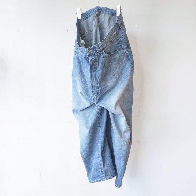 HAVERSACK 10oz-ヴィンテージウォッシュデニムワイドトラウザー 10oz-Vintage wash denim wide trousers 　（Vintage wash） | HAVERSACK | 01